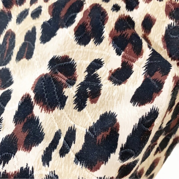 JM Collection Petites Leopard 🐆 Print Rounded Neckline 3/4 Sleeve Pullover Top - Picture 5 of 8